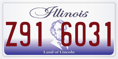IL license plate Z916031
