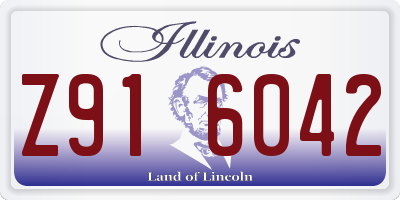 IL license plate Z916042