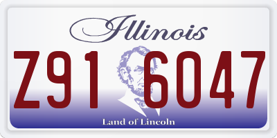 IL license plate Z916047