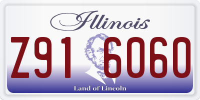 IL license plate Z916060