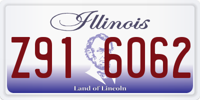 IL license plate Z916062