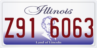 IL license plate Z916063