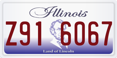 IL license plate Z916067