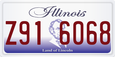 IL license plate Z916068