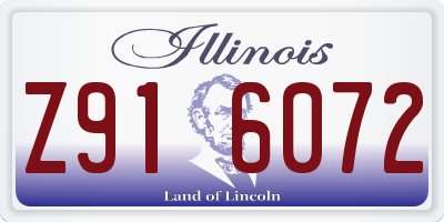 IL license plate Z916072