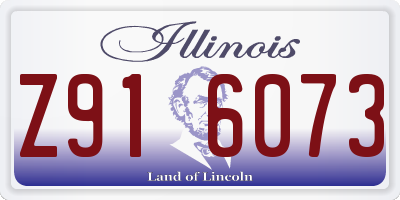 IL license plate Z916073