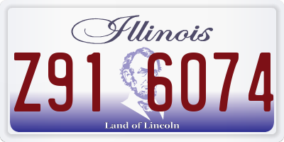IL license plate Z916074