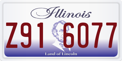 IL license plate Z916077