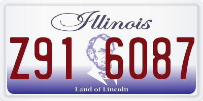 IL license plate Z916087
