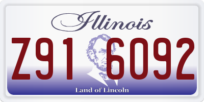 IL license plate Z916092