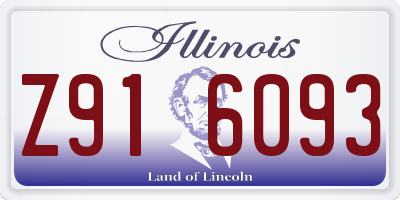 IL license plate Z916093