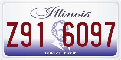 IL license plate Z916097