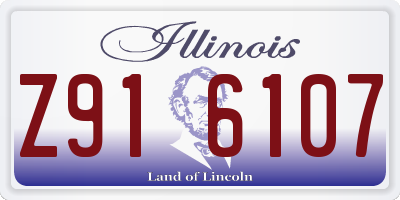 IL license plate Z916107