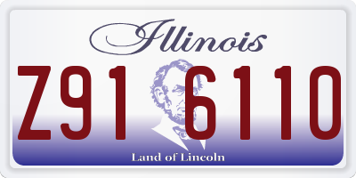 IL license plate Z916110