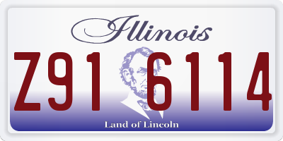 IL license plate Z916114
