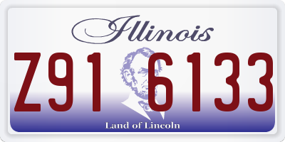IL license plate Z916133