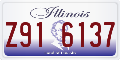 IL license plate Z916137