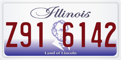 IL license plate Z916142