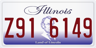 IL license plate Z916149