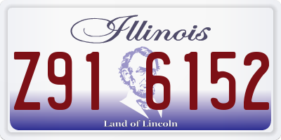 IL license plate Z916152