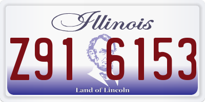 IL license plate Z916153