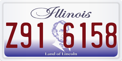 IL license plate Z916158