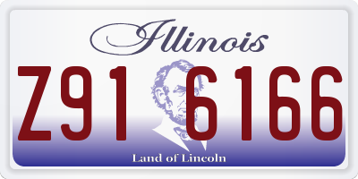 IL license plate Z916166