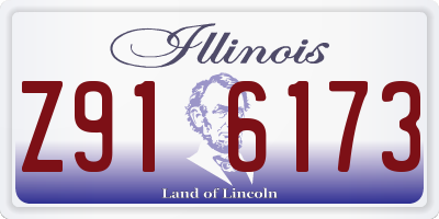 IL license plate Z916173