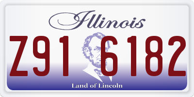 IL license plate Z916182