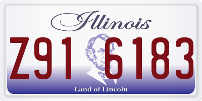 IL license plate Z916183