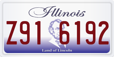 IL license plate Z916192
