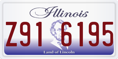 IL license plate Z916195