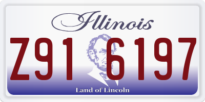 IL license plate Z916197