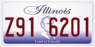 IL license plate Z916201