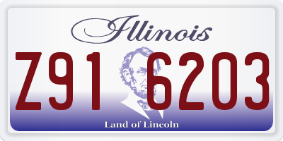 IL license plate Z916203