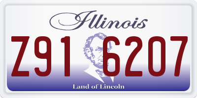 IL license plate Z916207