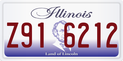 IL license plate Z916212