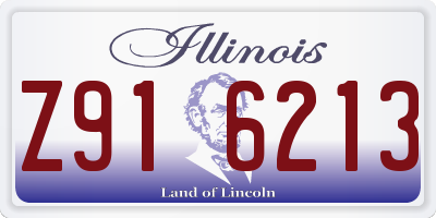 IL license plate Z916213