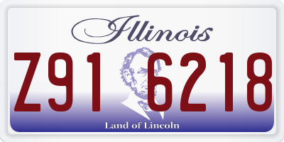 IL license plate Z916218