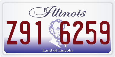 IL license plate Z916259