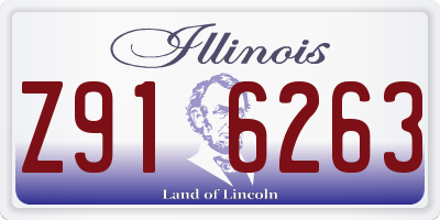 IL license plate Z916263