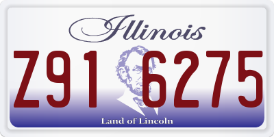 IL license plate Z916275