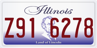 IL license plate Z916278