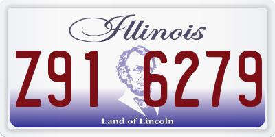IL license plate Z916279