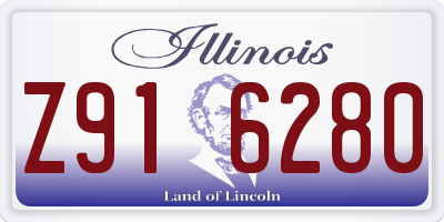 IL license plate Z916280
