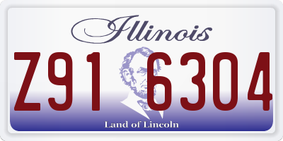 IL license plate Z916304