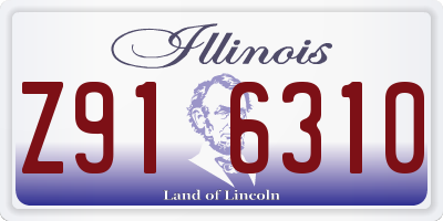 IL license plate Z916310