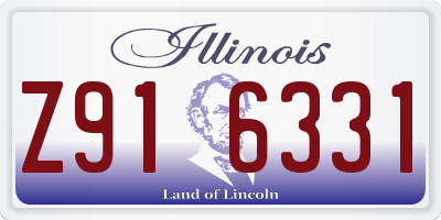 IL license plate Z916331