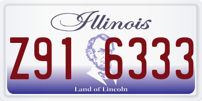 IL license plate Z916333