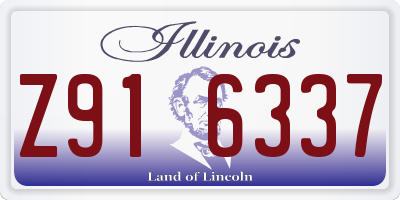 IL license plate Z916337